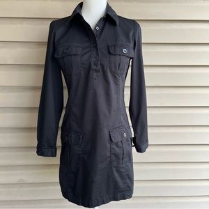 •Old Navy• Black Button Down Shirt Dress - Size Small